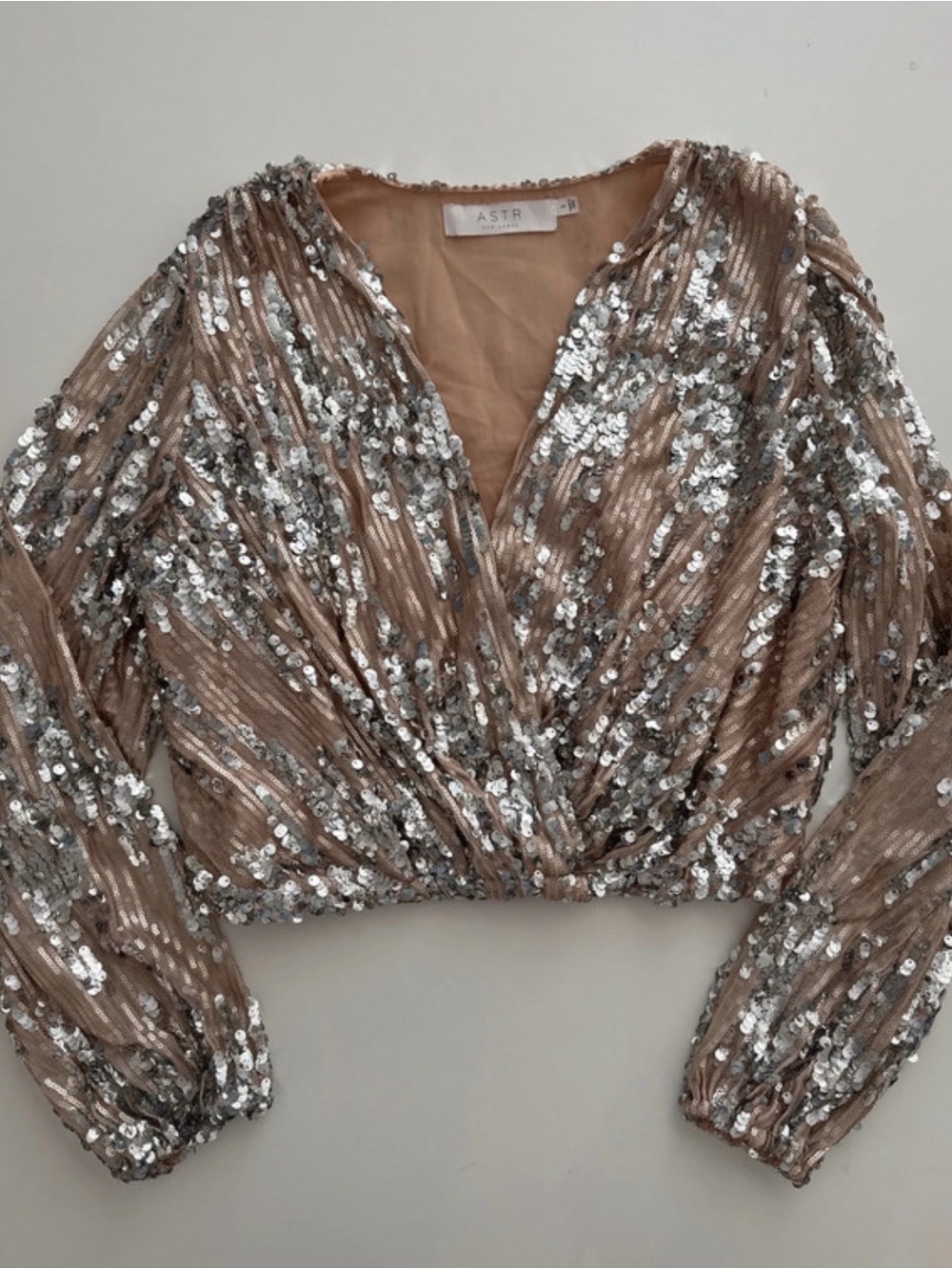 ASTR The Label Sequin Top